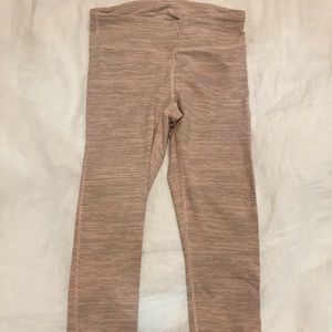Outdoor Voices tech-sweat pink leggings